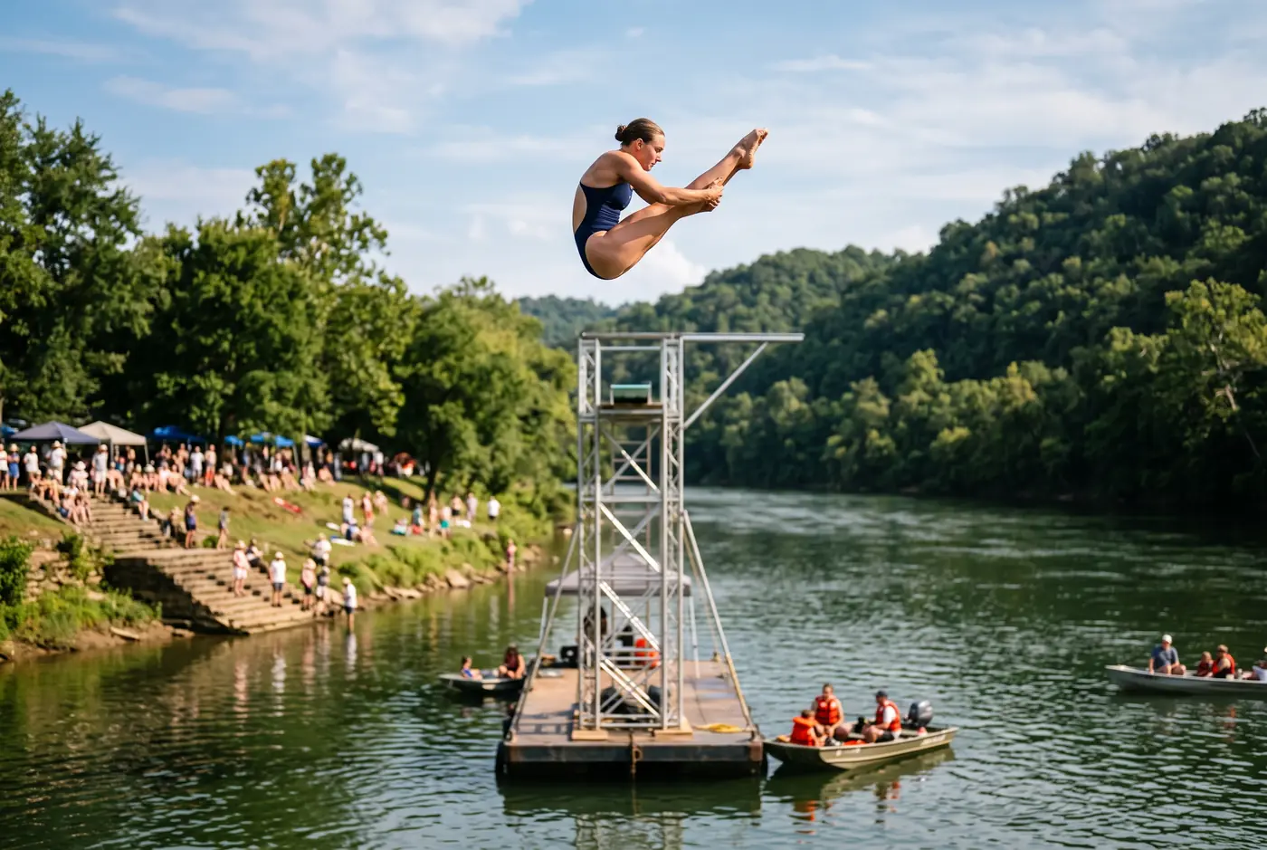 Chattanooga River Games: High Dives, Wakesurf and Free Music on the River