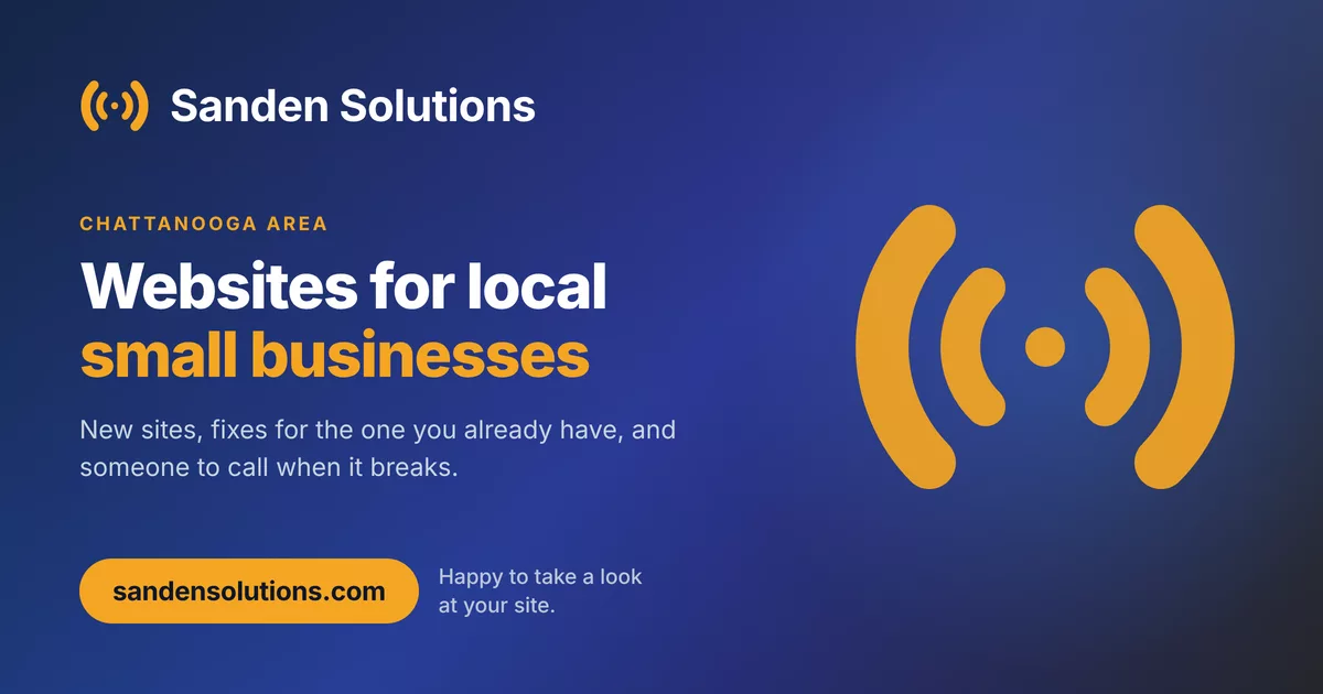 Sanden Solutions - Chattanooga Web Design
